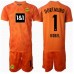 Borussia Dortmund Gregor Kobel #1 Brankářské Dětské Oblečení 3rd Dres 2024-25 Krátkým Rukávem (+ trenýrky)